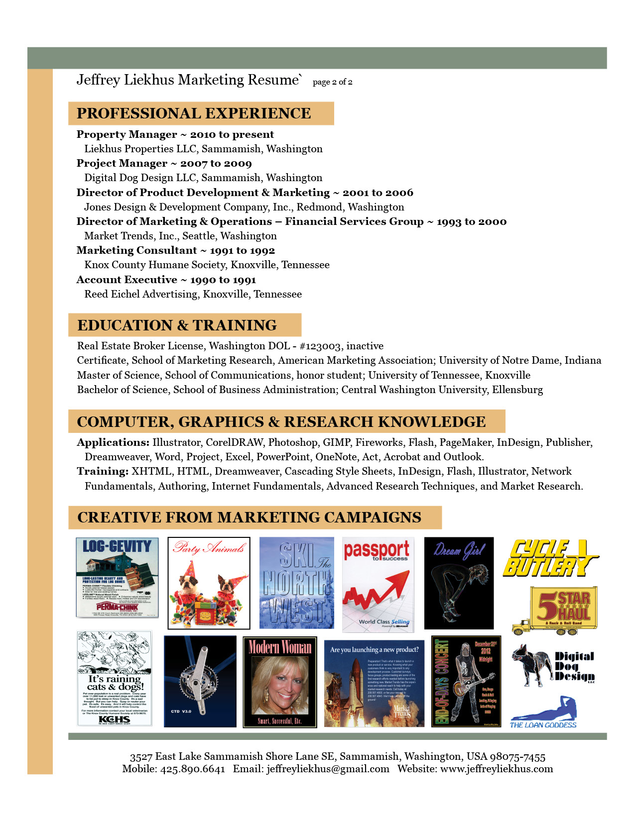 JAL Resume Marketing pg 2
